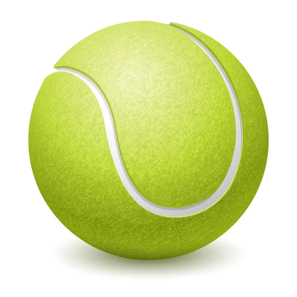 Grüner Tennisball — Stockvektor