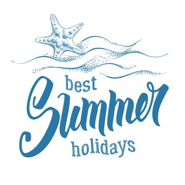 En iyi yaz tatillerini amblemi