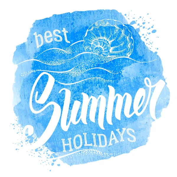 Best Summer Holidays badge — Stock Vector