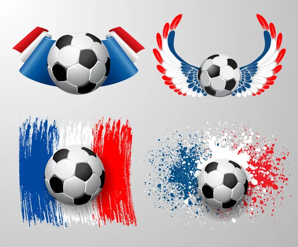 France football championship etiketter — Stock vektor