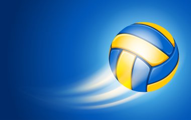 Spor arka plan ile voleybol topu