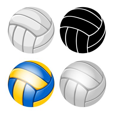Voleybol topları izole ayarla