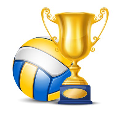 Trophy Kupası ve voleybol topu