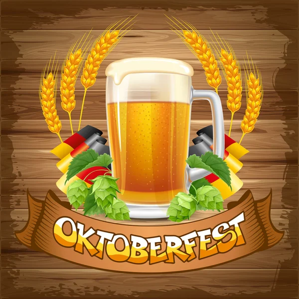 Oktoberfest-Hintergrund — Stockvektor