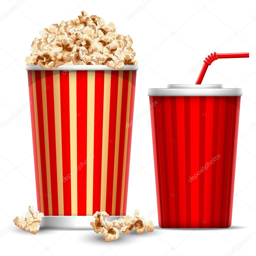 Popcorn and drink