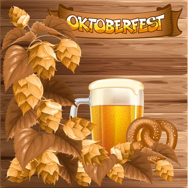 Oktoberfest-Hintergrund — Stockvektor