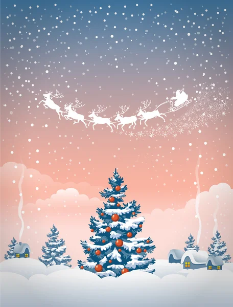 Christmas greeting card — Stock Vector