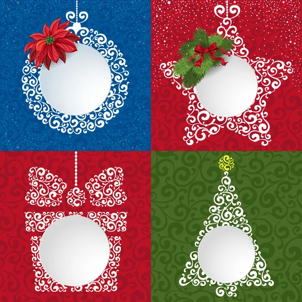 Fondos de Navidad — Vector de stock