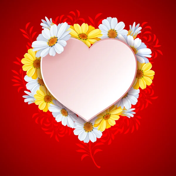 Beautiful background on Valentine's Day — Stock Vector