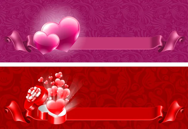 Arrière-plans pour la Saint-Valentin — Image vectorielle