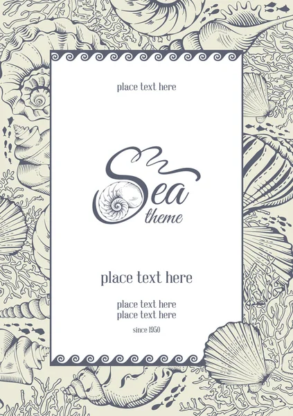 Sea theme — Stock Vector