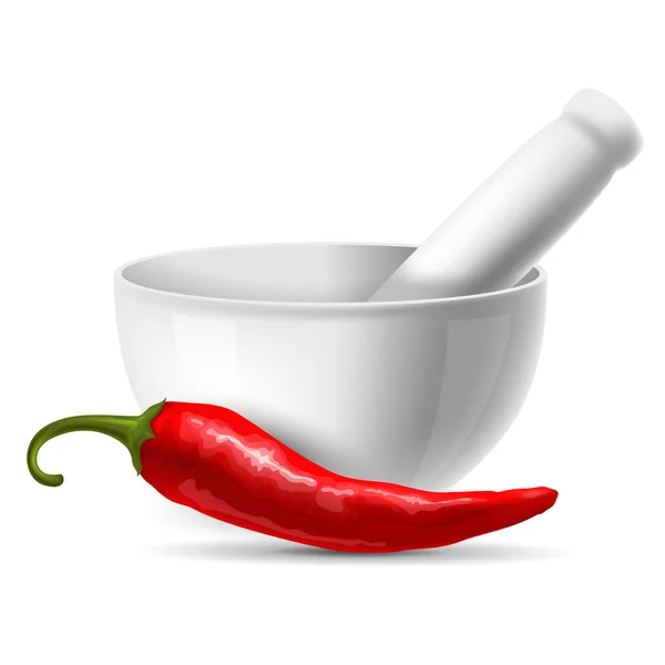 Červená chilli paprika — Stockový vektor