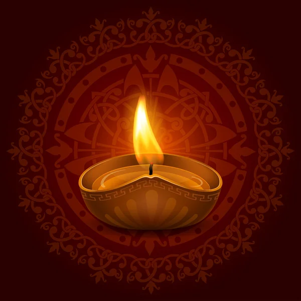 Gelukkige diwali — Stockvector