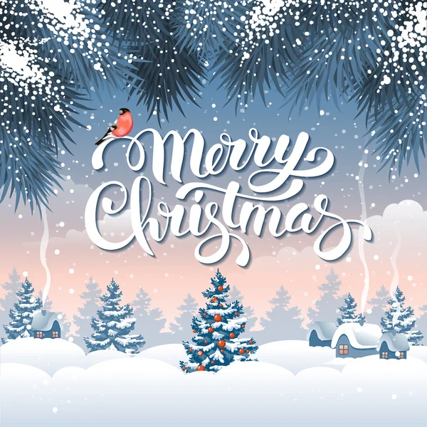 Christmas greeting card — Stock Vector