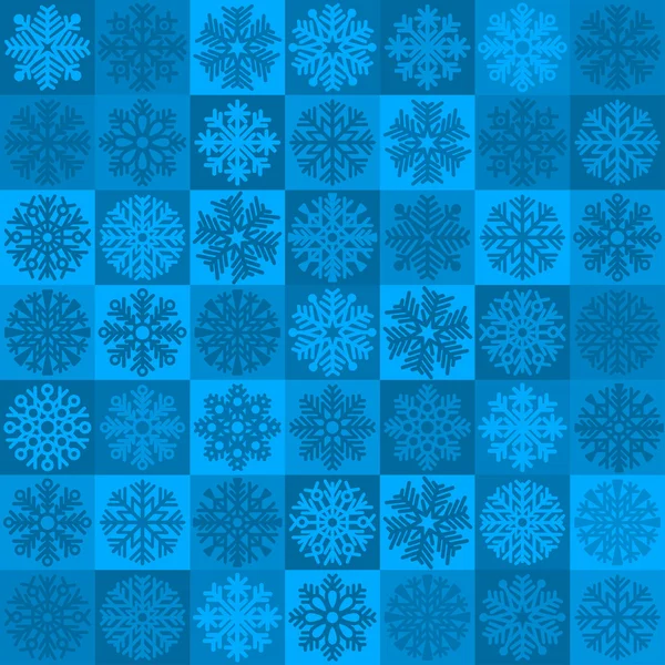 Motif sans couture Snowflakes — Image vectorielle