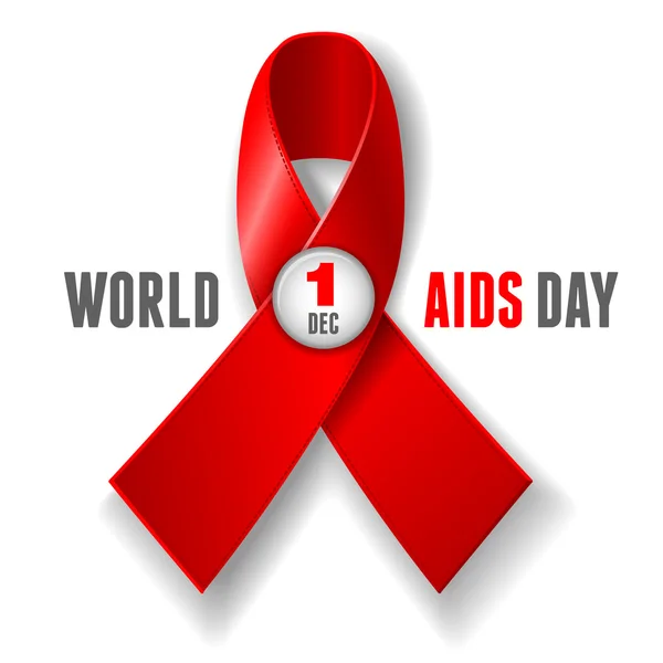 Világ Aids világnapja poszter — Stock Vector