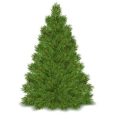 Christmas tree ready to decorating clipart