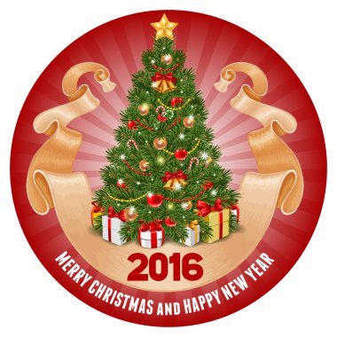 Kabarık Noel ağacı kaplamasıyla daire