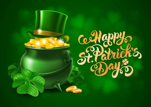 Saint Patricks Day Greeting Design — Stock Vector