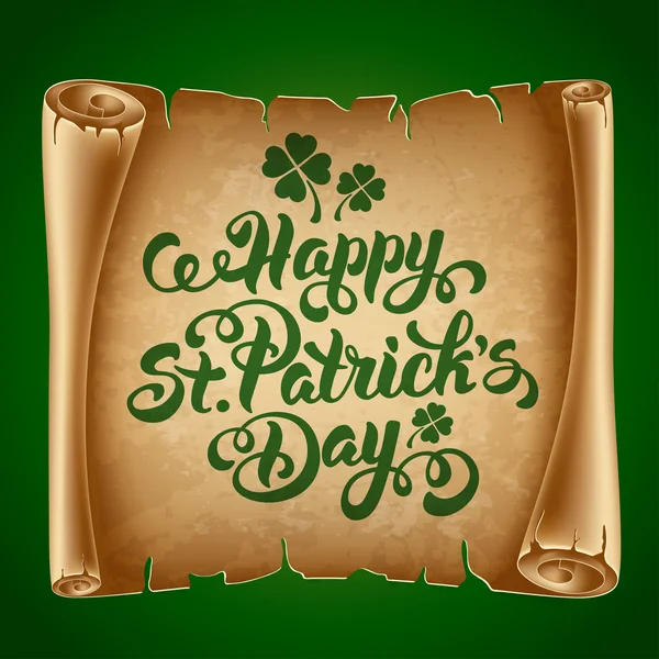 Affiche de la Saint Patricks Day Design — Image vectorielle