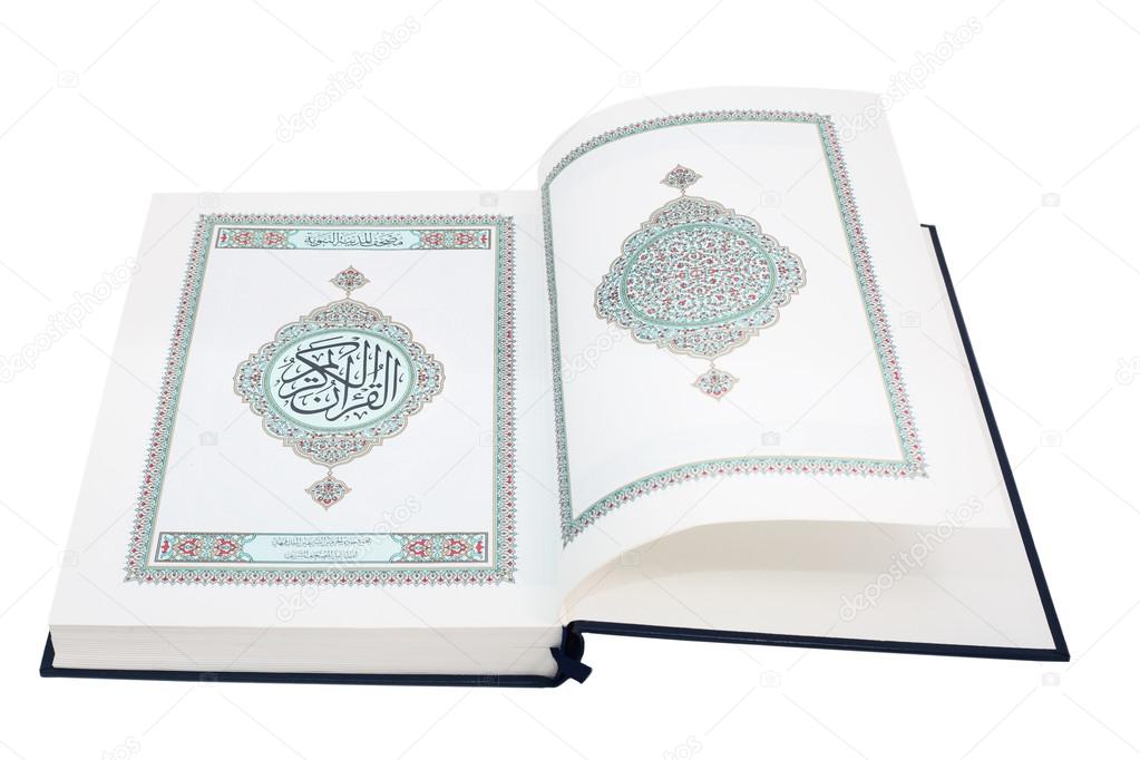 Quran isolated on the wite background.