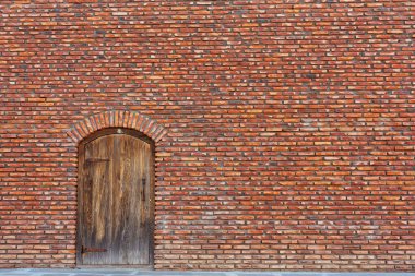 Akhaltsikhe 'deki eski tuğla duvar. Rabat Kalesi turistik bir yer. Gürcistan 'daki tarihi site
