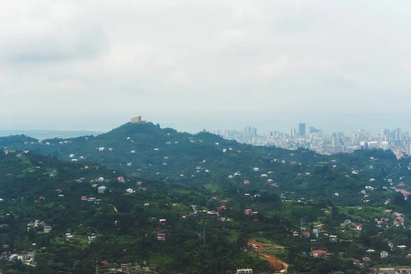 巴统在无人机上的照片 乔治亚州的植物园 格鲁吉亚的风景 — 图库照片