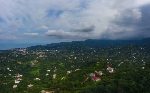 Panorama Cidade Batumi Drone Foto Mar Negro Foto Paisagem Georgia — Fotografia de Stock