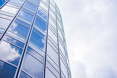 Mimari, Modern İnşaat Cam Cephesi İş Arkaplanı 'nı ayrıntılarıyla anlatıyor