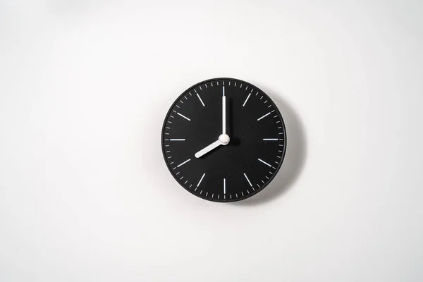 Close Office Clock White Background Clipping Path — Stock Photo, Image