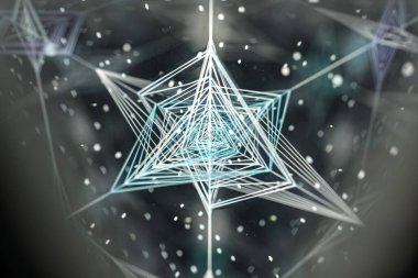 Soyut kaleydoskop arkaplanı. Güzel çok renkli kaleydoskop dokusu. Eşsiz kaleydoskop tasarımı.