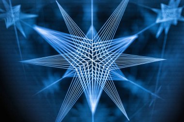 Soyut kaleydoskop arkaplanı. Güzel çok renkli kaleydoskop dokusu. Eşsiz kaleydoskop tasarımı.