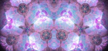 Soyut kaleydoskop arkaplanı. Güzel çok renkli kaleydoskop dokusu. Eşsiz kaleydoskop tasarımı.