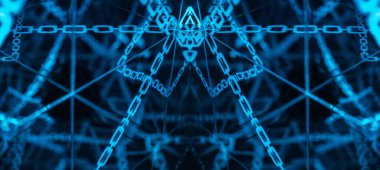 Soyut kaleydoskop arkaplanı. Güzel çok renkli kaleydoskop dokusu. Eşsiz kaleydoskop tasarımı.