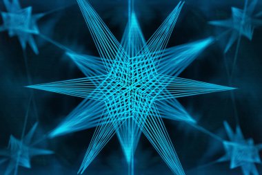 Soyut kaleydoskop arkaplanı. Güzel çok renkli kaleydoskop dokusu. Eşsiz kaleydoskop tasarımı.