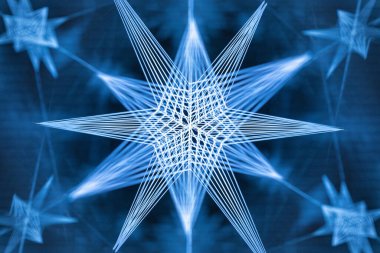 Soyut kaleydoskop arkaplanı. Güzel çok renkli kaleydoskop dokusu. Eşsiz kaleydoskop tasarımı.