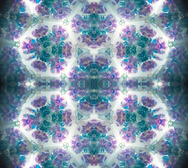 Abstraktes Kaleidoskop Schöne Mehrfarbige Kaleidoskop Textur Einzigartiges Kaleidoskopdesign — Stockfoto