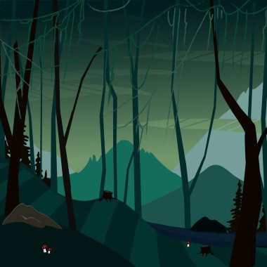 muhteşem karanlık bataklık arka plan