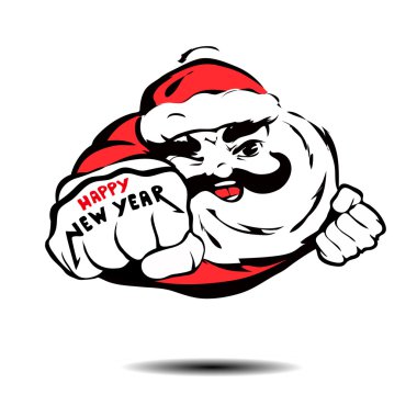 Süpermen gibi serin Noel Baba sinekler