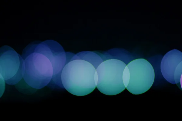 Ufuk bokeh mavi Efekt ışıkları — Stok fotoğraf