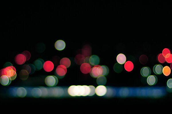 Bokeh colored lights use as background