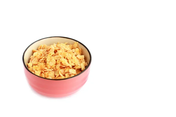 Corn flakes in bowl for healthy breakfast — Stock Photo, Image