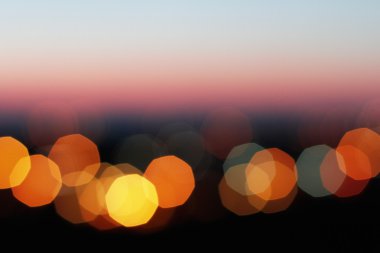 Çeşitli renklerde ışık bokeh