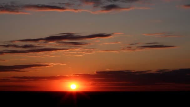 Belo pôr do sol lapso de tempo — Vídeo de Stock