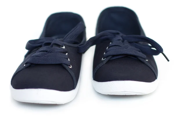 Sneakers da vicino su sfondo bianco — Foto Stock