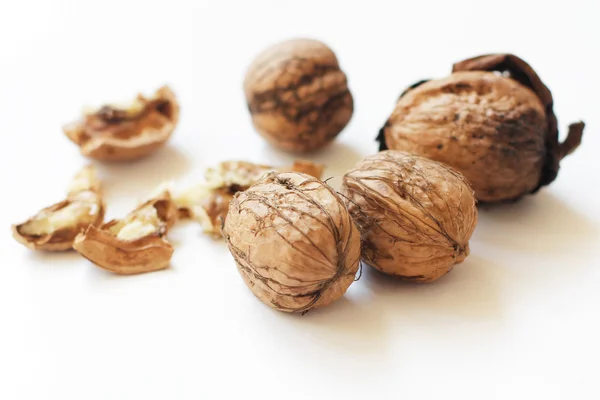 Ořechová drť a mandlovat matice — Stock fotografie