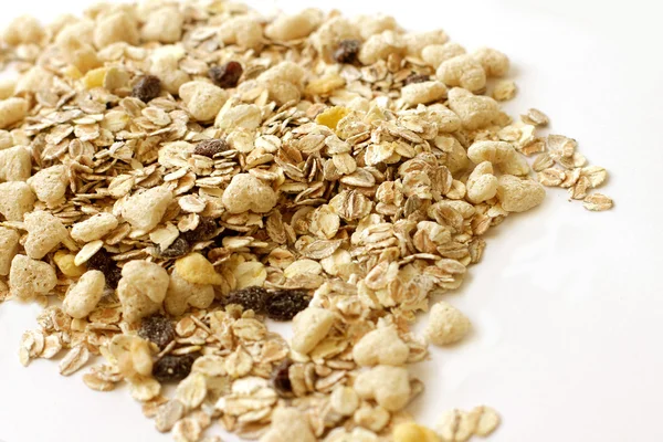 Heap of muesli and oatmeal — Stock Photo, Image