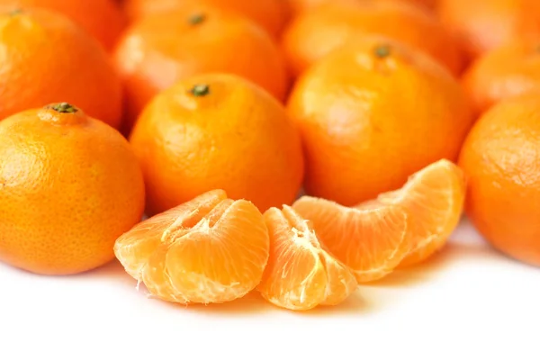 Pile of fresh tangerines — Stock Photo, Image