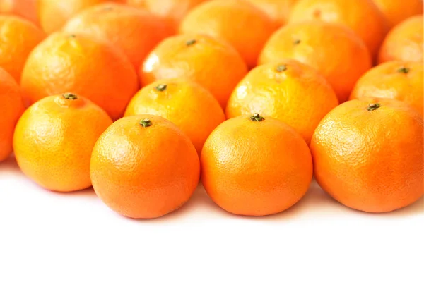 Tangerines on white background — Stock Photo, Image