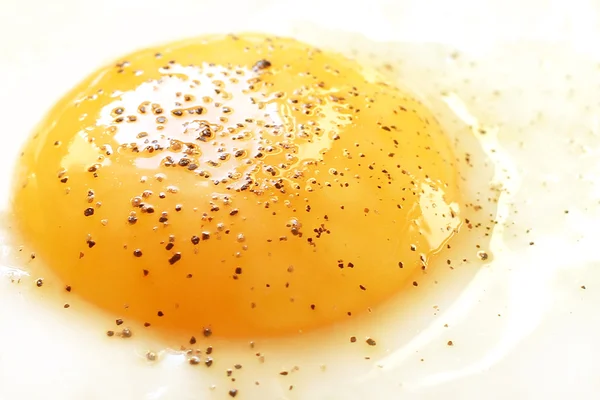 Egg yolk close-up — Stock Photo, Image